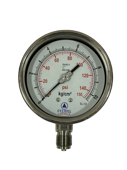 Pressure-ALL SS STANDARD PRESSURE GAUGE