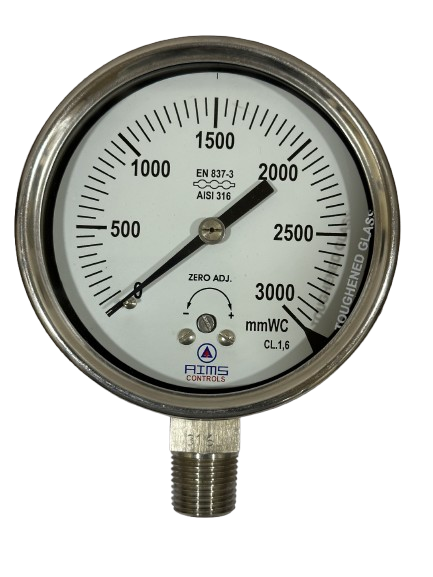 Pressure-ALL SS STANDARD CAPSULE PRESSURE GAUGE