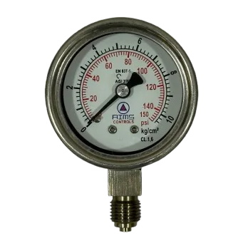 SS Solid Front Pressure Gauge