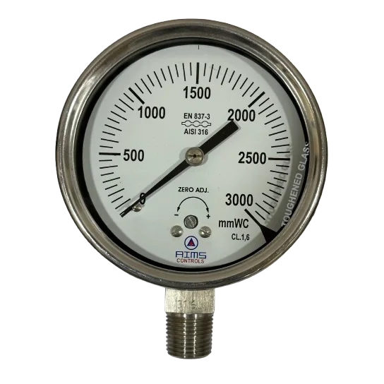 All SS Capsule Pressure Gauge | Precision & Durability - AIMS